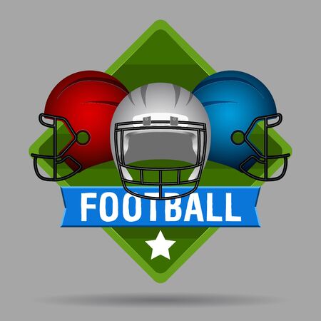 Isolated football emblemのイラスト素材