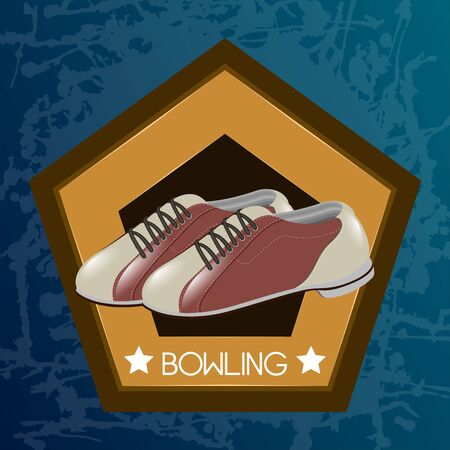 Isolated bowling emblemのイラスト素材