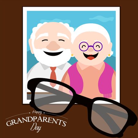 Happy grandparents dayのイラスト素材