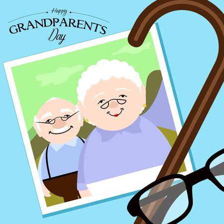 Happy grandparents dayのイラスト素材