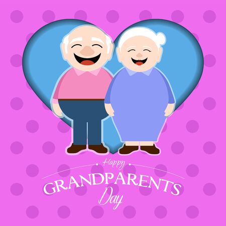 Happy grandparents dayのイラスト素材
