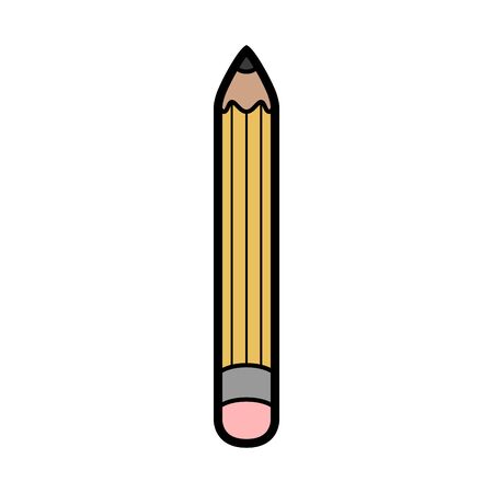 Isolated wooden pencil iconのイラスト素材