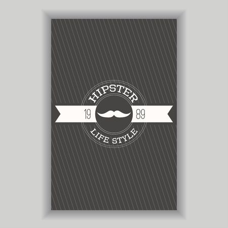 Hipster poster illustrationのイラスト素材