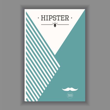 Hipster poster illustrationのイラスト素材