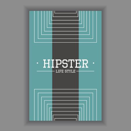 Hipster poster illustrationのイラスト素材