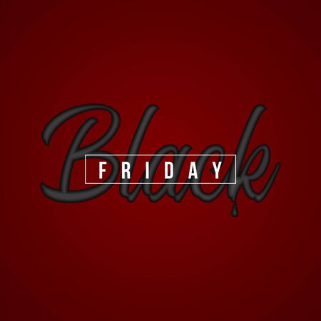 Luxury black friday posterのイラスト素材