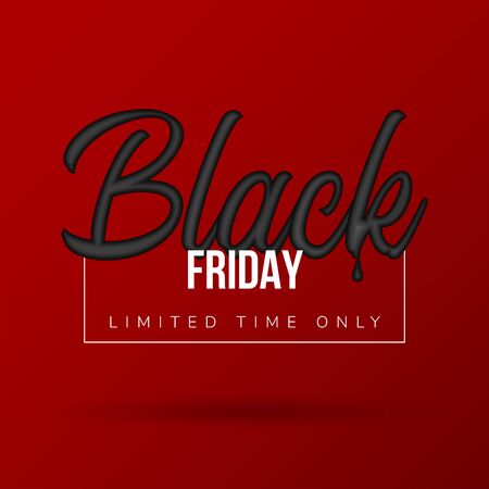 Luxury black friday posterのイラスト素材