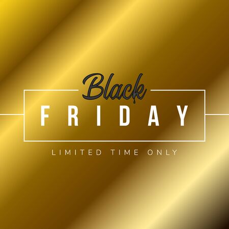 Luxury black friday posterのイラスト素材