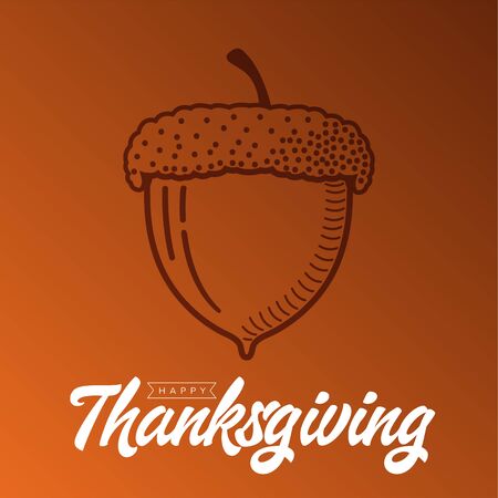 Happy thanksgiving cardのイラスト素材