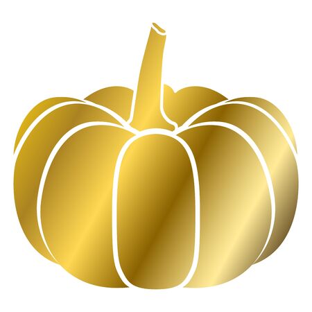 Golden pumpkin imageのイラスト素材