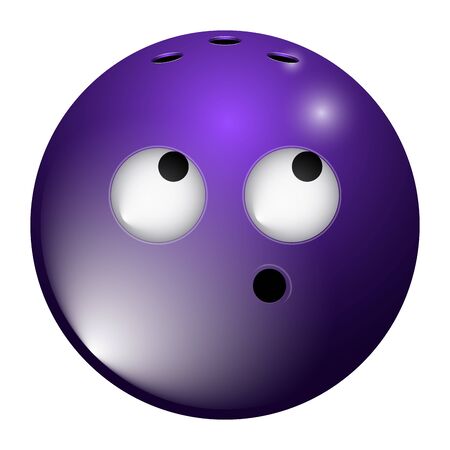 Isolated emoji bowiling ballのイラスト素材