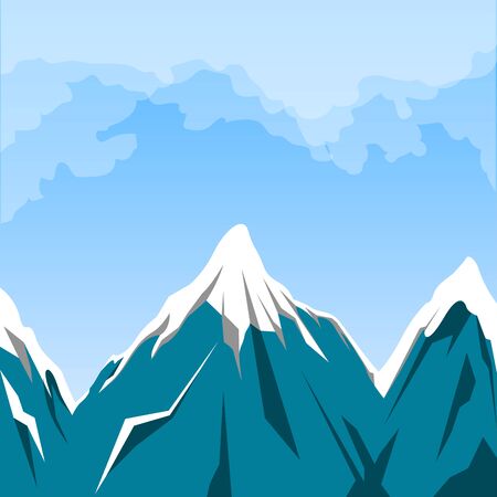 Beautiful natural landscapeのイラスト素材