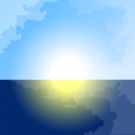 Beautiful natural landscapeのイラスト素材