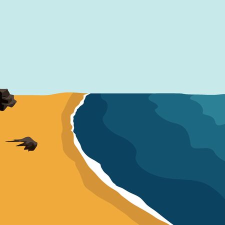 Famous place in colombia. Tip chickens. Punta gallinas - Vectorのイラスト素材