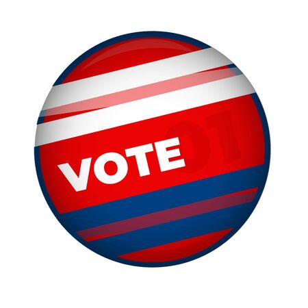 Campaign Buttons. United States governmentのイラスト素材