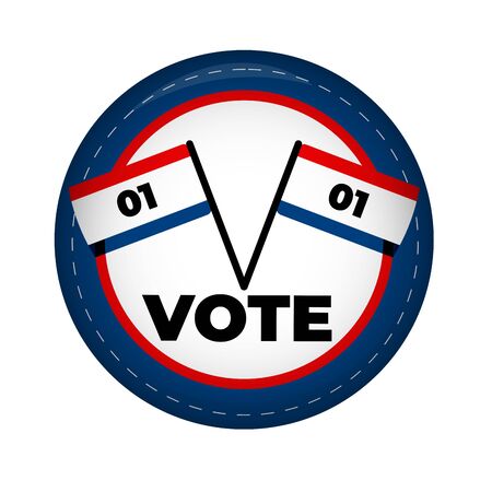 Campaign Buttons. United States governmentのイラスト素材