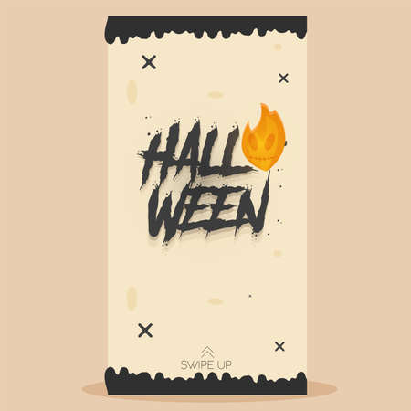 Halloween sale offer posterのイラスト素材