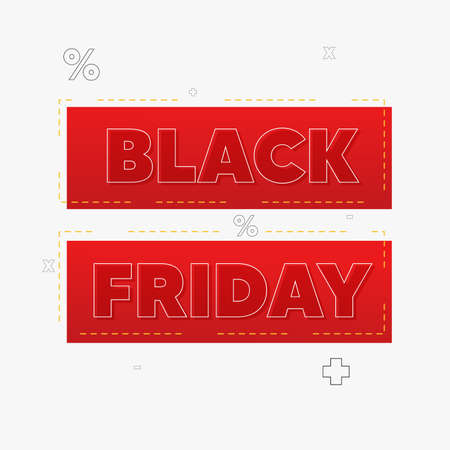 Black friday labelのイラスト素材