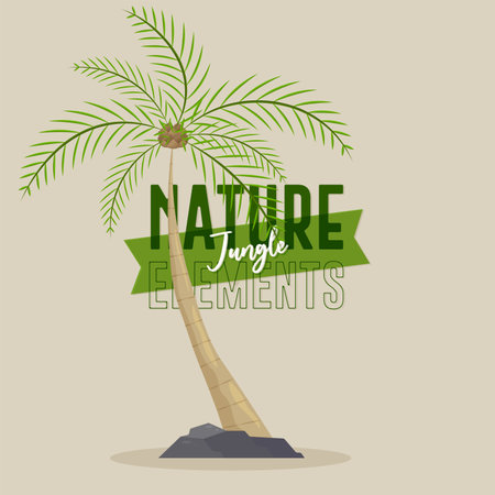 Palm nature jungleのイラスト素材