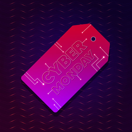 Ticket cyber monday illustrationのイラスト素材