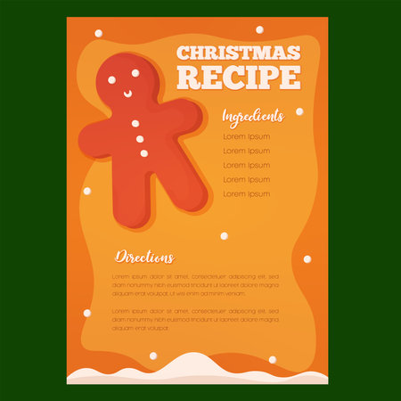 Christmas Recipe posterのイラスト素材