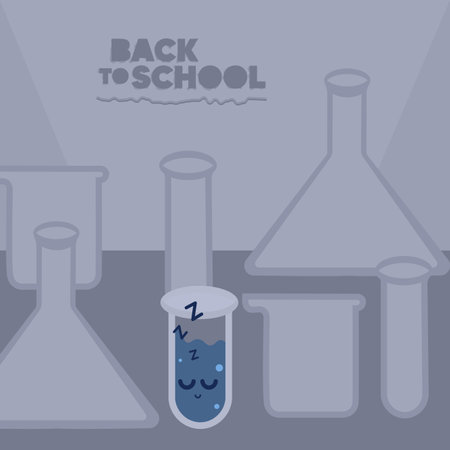 Chemical back to schoolのイラスト素材