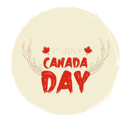 Isolated canada day redのイラスト素材
