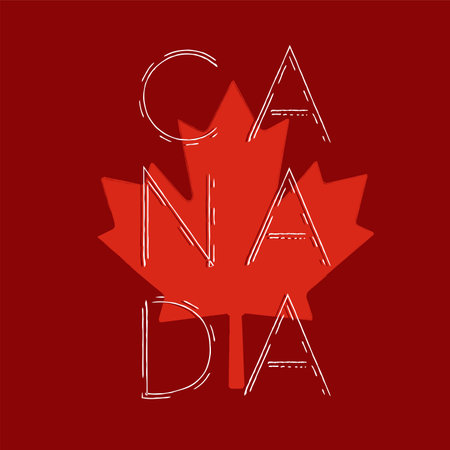 Canada Maple redのイラスト素材