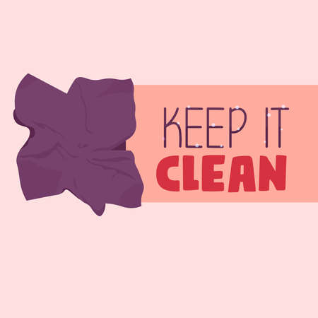 Isolated keep it cleaning articles hygiene equipment - Vectorのイラスト素材