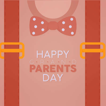 Bowtie grandpa day granparents day image icon- Vectorのイラスト素材