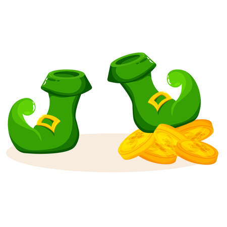 Isolated green hat wood saitn patricks day ireland icon- Vectorのイラスト素材