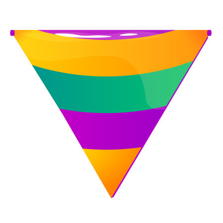 Isolated flag colors mardi grass venice festival icon- Vectorのイラスト素材