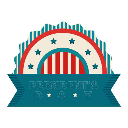 Isolated decoration presidents day american presidents USA icon- Vectorのイラスト素材