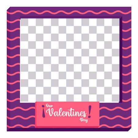 Isolated Valentines day picture pink letter love poster icon- Vectorのイラスト素材