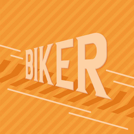 Bike bikers ciclying transportation sport lifestyle icon- Vectorのイラスト素材