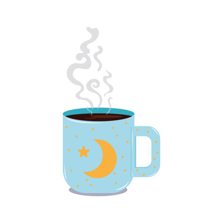 Isolated colored coffee cup sketch icon Vectorのイラスト素材