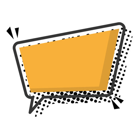 Isolated empty colored comic speech bubble Vectorのイラスト素材