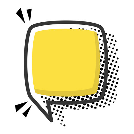 Isolated empty colored comic speech bubble Vectorのイラスト素材