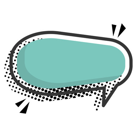Isolated empty colored comic speech bubble Vectorのイラスト素材