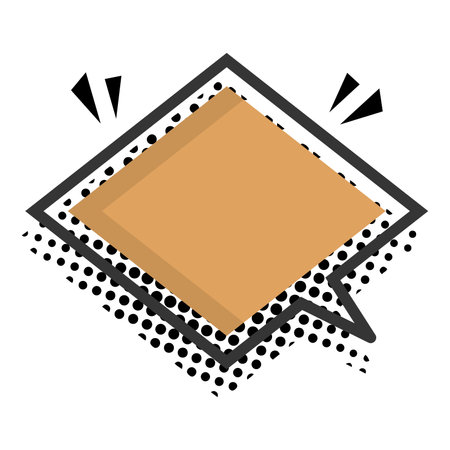 Isolated empty colored comic speech bubble Vectorのイラスト素材