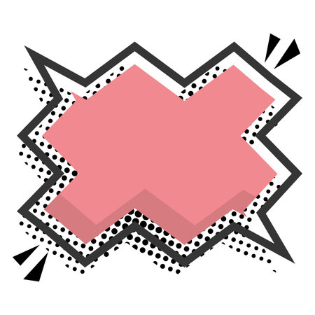 Isolated empty colored comic speech bubble Vectorのイラスト素材