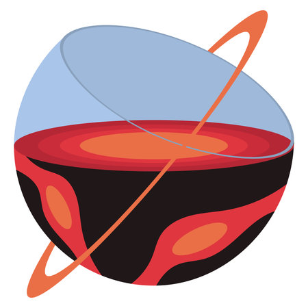 Isolated colored sci fi fantasy planet icon Vectorのイラスト素材