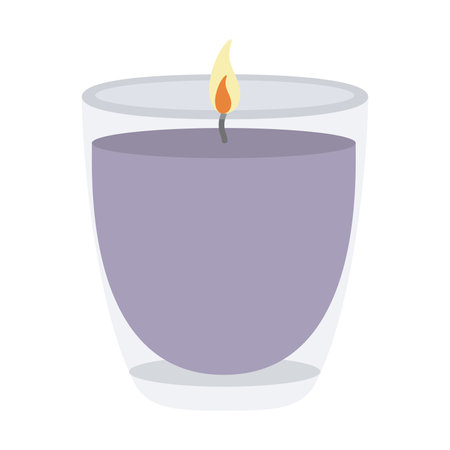 Isolated colored aromatherapy candle icon Vectorのイラスト素材