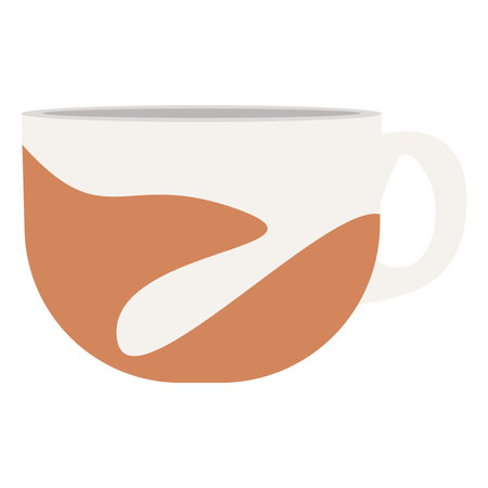 Isolated colored abstract coffee cup icon Vectorのイラスト素材