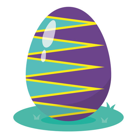 Isolated colored easter egg icon Vectorのイラスト素材