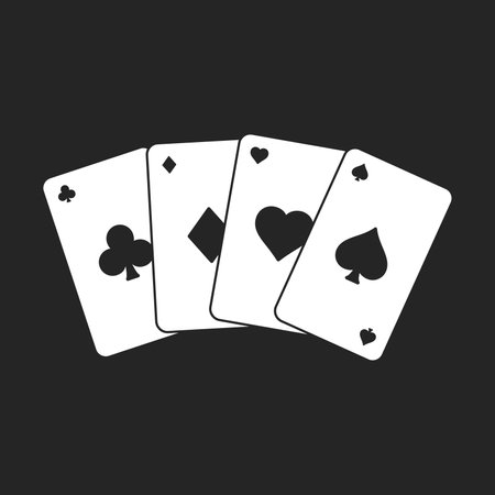 Group of poker cards Casino icon Vectorのイラスト素材