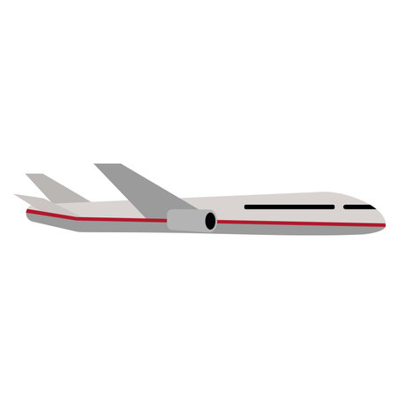 Isolated colored airplane vehicle icon Vectorのイラスト素材