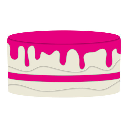 Isolated colored birthday cake icon Vectorのイラスト素材