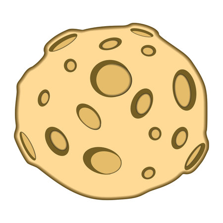 Isolated colored moon sketch icon Vectorのイラスト素材