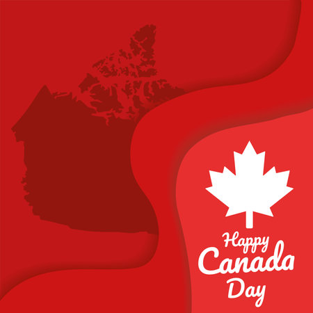 Colored canada day template poster Vectorのイラスト素材